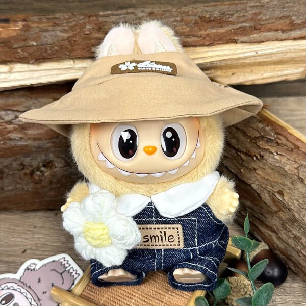 SKU 34 Spring Festival outfit hat T shirt suspenders pants corsage
