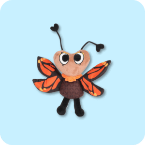 VIVID MONARCH FLUTTER PLUSH