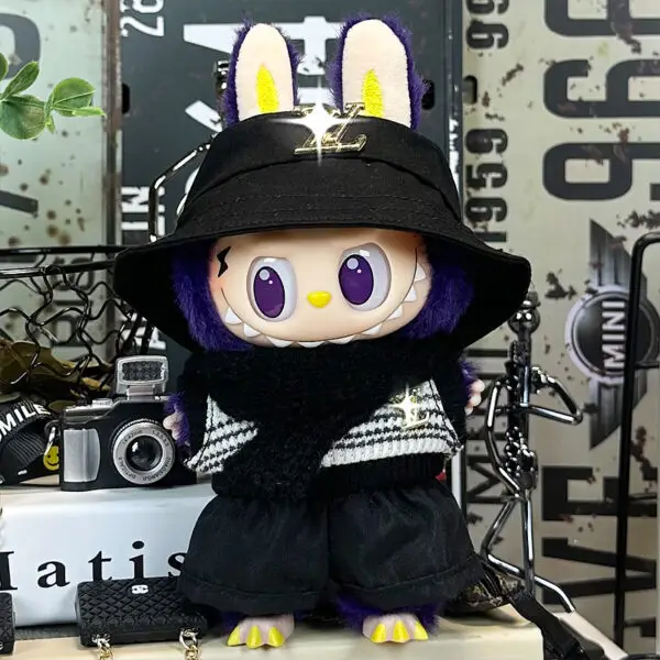 SKU 62 Gold V black outfit fisherman hat sweater scarf pants