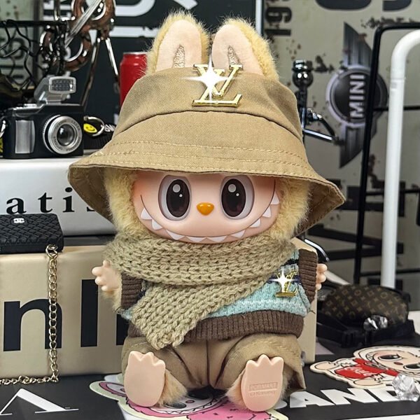 SKU 64 Gold V khaki suit fisherman hat sweater scarf pants